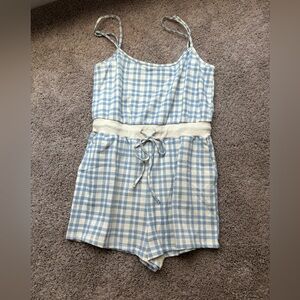 Lelis Large Blue & White Romper